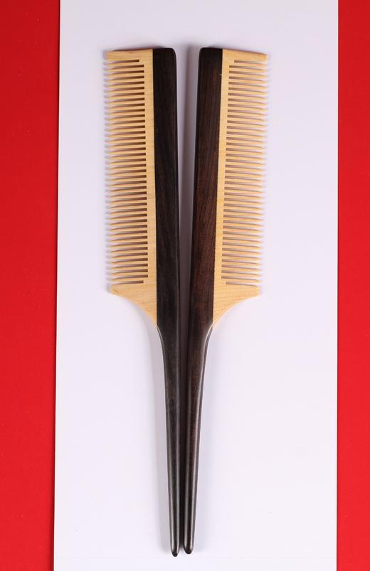LP0120°紫光檀+黄杨木长型木梳 商品图5