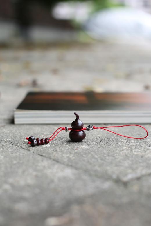 GJXJ0006-1°吉庆有余小叶紫檀葫芦挂件 商品图4