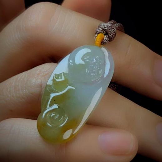 黄翡俏色【招财童子】（特） 商品图4