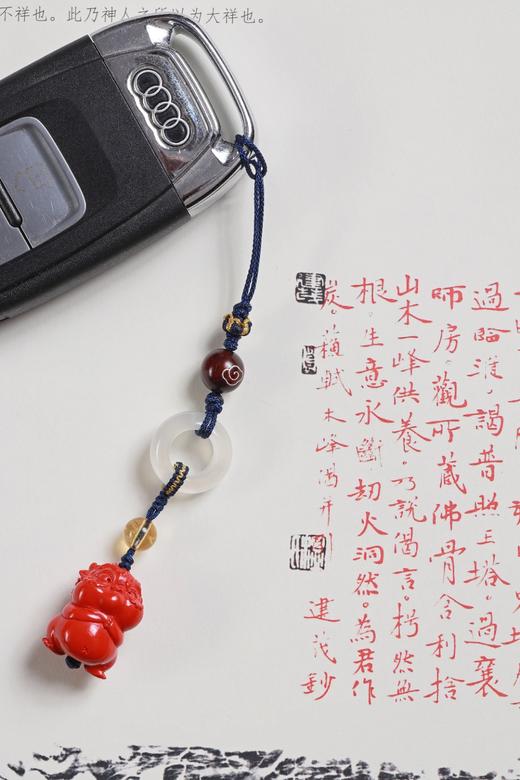 GJXJ0347°朱砂【小霸王】 挂件 商品图0