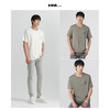 HIM漢崇  舒适修身纯色圆领T恤男潮流简约植绒印花短袖衫 2026夏季 商品缩略图3