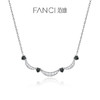 【心月之恋项链 黑银款】Fanci银饰 幻梦心月系列 生日礼物送女友 商品缩略图0
