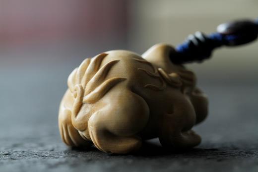 GJXJ0057°小叶黄杨独角兽钥匙扣挂件 商品图2