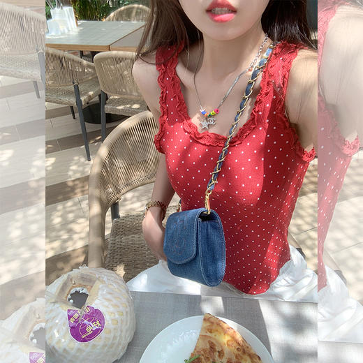 <曾小咸推荐>【慵懒小调】波点背心 商品图4