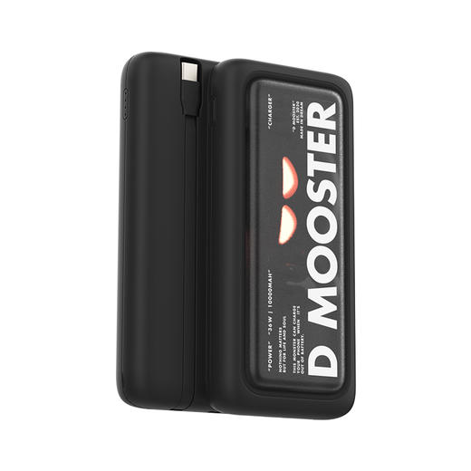 象鼻子联名大怪兽10000毫安充电宝 自带线双向快充大容量闪充小巧移动电源闪充户外   D52充电宝 商品图6