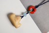 GJXJ0344°黄杨木【有靠山】钥匙扣 商品缩略图1