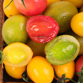 【顺丰快递】爆浆 低卡｜山东三色小番茄三色柿子/水果西红柿 3斤装