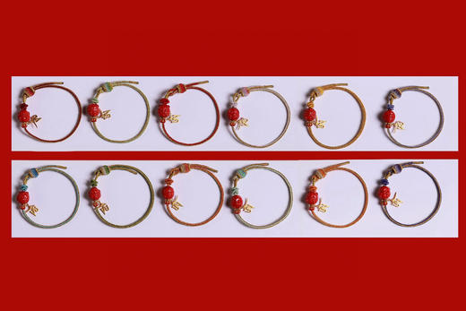 XYZT0568-0°朱砂萌版十二生肖手绳（单根） 商品图0