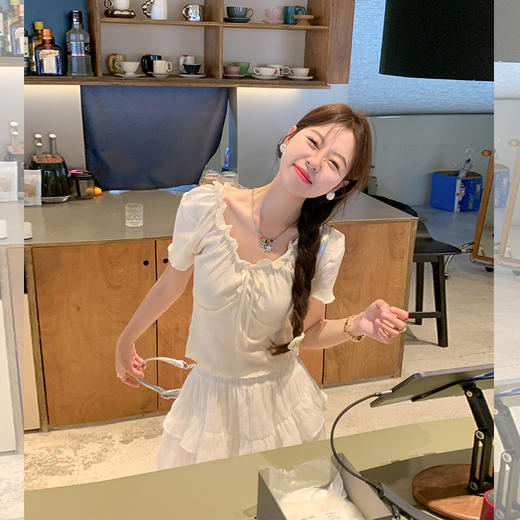 【99元任选2件】新品现货！卖完下架不再补！微信粉丝打折价！【盐系纯欲】纯欲绑带上衣 商品图4