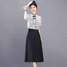 新中式改良，旗袍国风套装连衣裙HR-MJLE8935