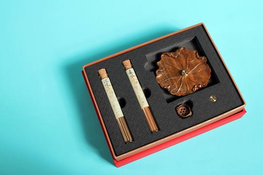 LP0080-1°金丝楠木荷叶香插礼盒 商品图1