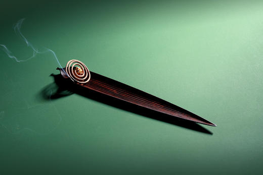 SDCC0085°紫光檀竹叶香插 商品图1