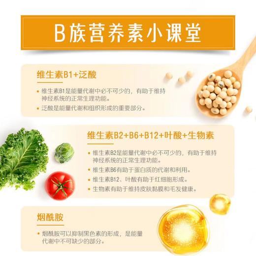 Swisse斯维诗B族维生素片90片补充8种B族维生素成人营养 商品图2