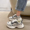 「男女同款！数色可选」2024夏季新款韩版老爹鞋 女学生休闲鞋女厚底增高跑步鞋 商品缩略图1