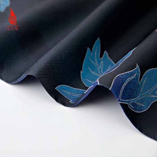 SAINTJOY/上久楷 宋锦双面长巾 富贵牡丹·深蓝色 SJ17122 商品图9