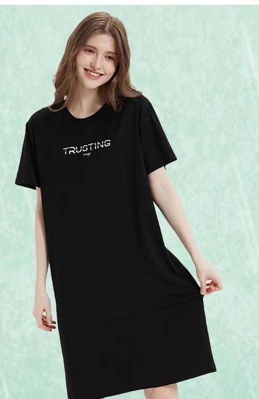 FF竹纤维女士竹棉休闲家居裙2321 商品图1