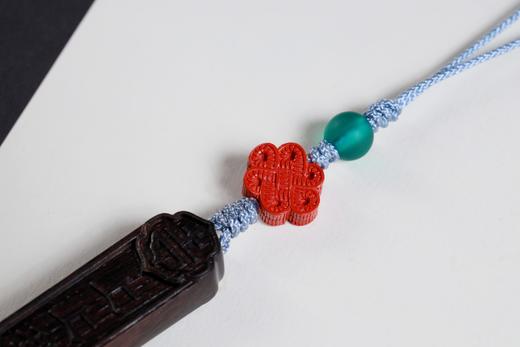 GJXJ0338°紫光檀上上签钥匙扣 商品图4