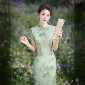 新中式新款改良年轻款，少女长款绝美连衣裙GSJ903
