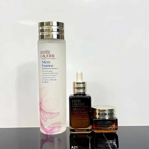 雅诗兰黛三件套樱花水/原生液200ml+小棕瓶精华50ml+抗蓝光眼霜15ml   播 商品图3