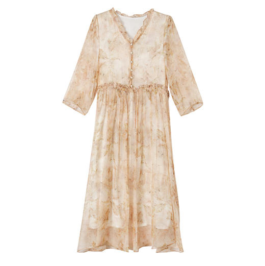 ASE-25013夏季气质时尚优雅知性真丝连衣裙 商品图4