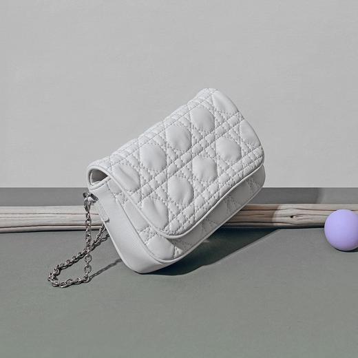 新款韩系小羊皮菱格链条包包高级感贵妇手机包时尚百搭真皮斜挎包 商品图2