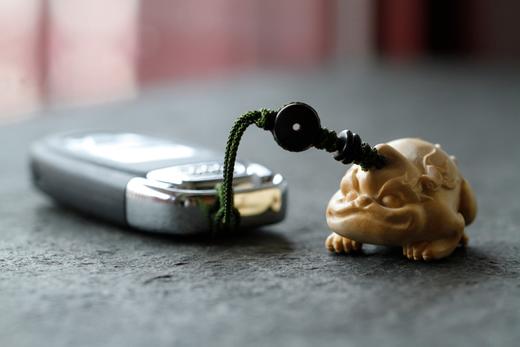 GJXJ0057°小叶黄杨独角兽钥匙扣挂件 商品图1