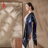 SAINTJOY/上久楷 宋锦双面长巾 富贵牡丹·深蓝色 SJ17122 商品缩略图6