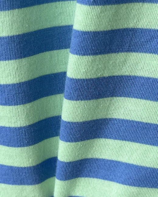 THS 4.28-无 RL家 童装 蓝绿条纹短袖T恤 CH054 商品图4