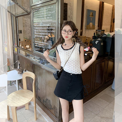 <曾小咸推荐>微信粉丝秒杀专场 仅此今天 活动结束下架【简约调性】镂空背心 日常119.99 立减70 秒杀49.99！！ 商品图2