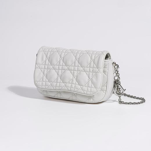 新款韩系小羊皮菱格链条包包高级感贵妇手机包时尚百搭真皮斜挎包 商品图4