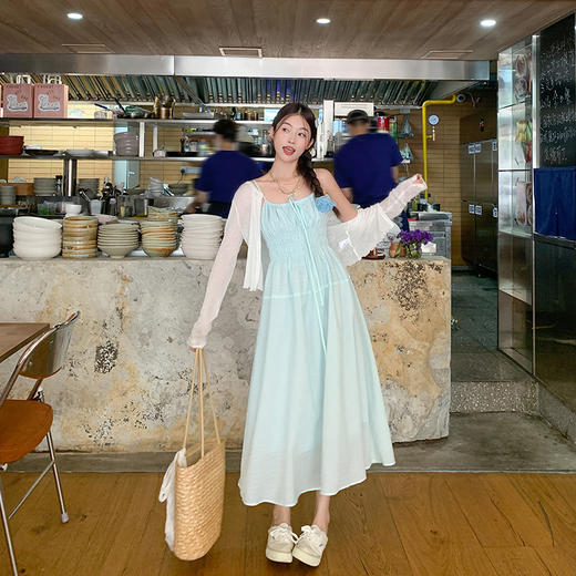 <曾小咸推荐>冰绿色连衣裙 日常159.99 立减90 秒杀69.99！！ 商品图2