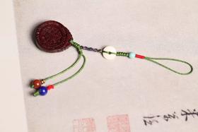 GJXJ0371°遇见吉祥·紫檀手机/钥匙挂件