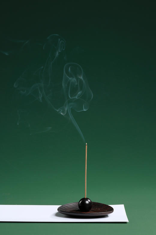 SDCC0083°粽叶茶杯垫/紫光檀圆珠香插 商品图2