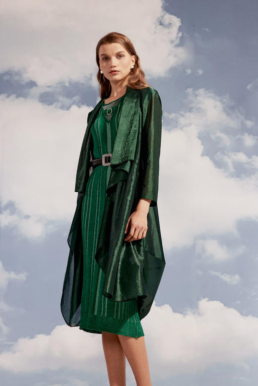 SAFICOO【焕变】系列 优雅女人 收腰放摆 中长款风衣 商品图1