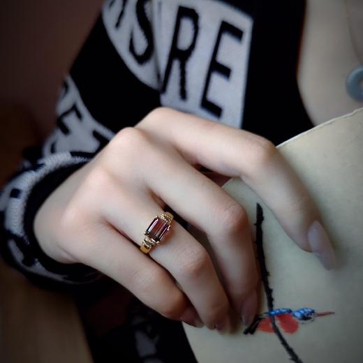 18k镶嵌西瓜碧玺戒指 商品图11