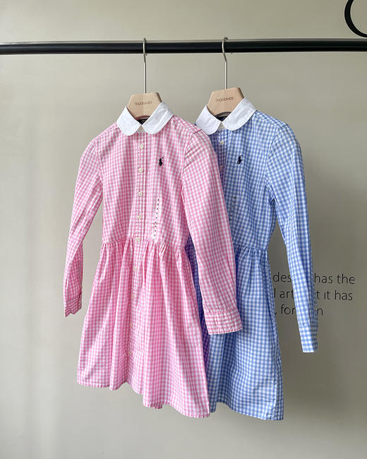 现货 THS 4.28-无 RL家 童装 衬衫款长袖连衣裙 2色 CL035 商品图1