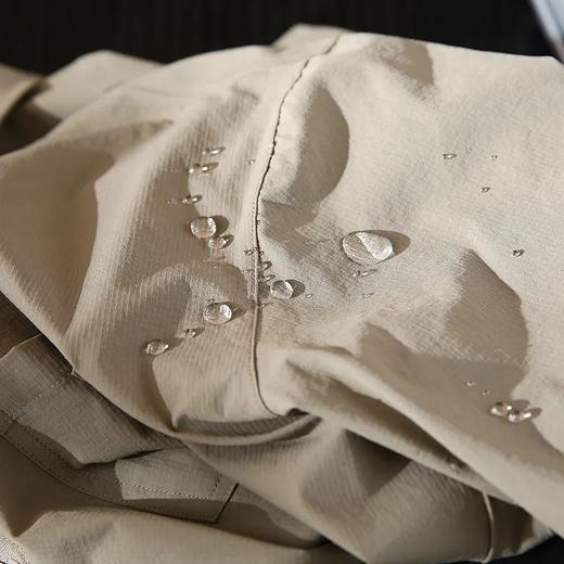 速干四面弹安格口袋半拉链翻领宽松短袖 商品图2