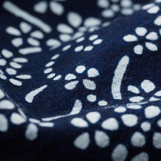 【林栖设计小店】【林栖推荐】2024春夏新品棉连衣裙拼真丝复古气质蓝印花布裙子女1942410 商品图7