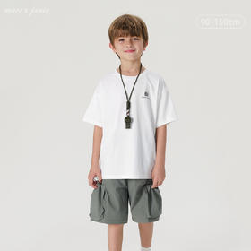 【超轻速干】马克珍妮男童休闲宽松运动短袖套装夏装新款240529
