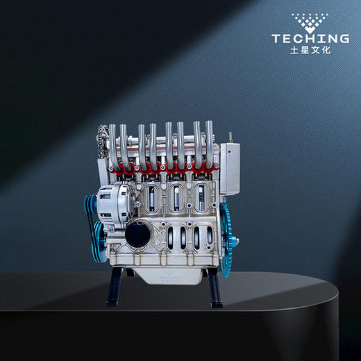 TECHING/土星文化 八缸发动机模型金属拼装模型 商品图4