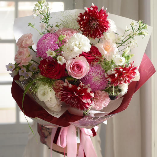 《她的花园》大丽花春日阳光感花束 商品图6