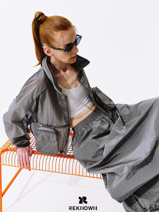 灰色口袋防晒外套 商品图4