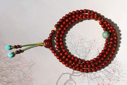 DQ0167°印度小叶紫檀大漆手饰手串 商品图0