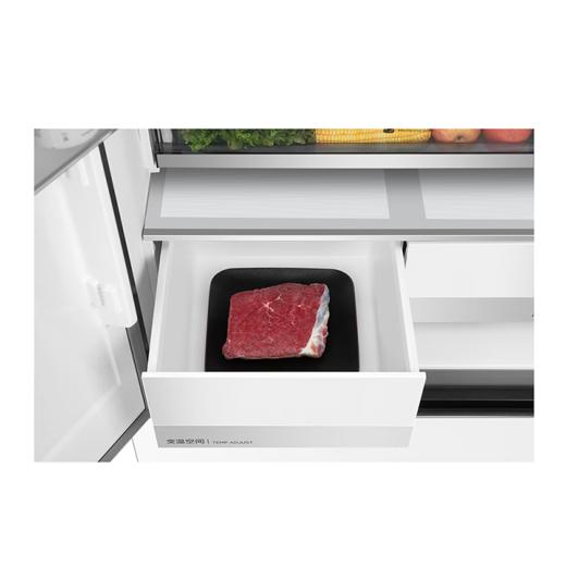 美的（Midea）冰箱520升法式四门60cm薄纯平全嵌超净科技除菌保鲜智能家用大冰箱BCD-520WUFGPZM凝光白 商品图4
