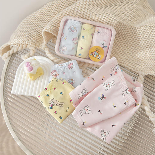 【高品质不夹屁屁，妈妈放心的小裤裤】4条装儿童内裤 女童男童纯棉a类 图案随机 平角卡通中大童短裤 便当盒装学生棉内裤-QQ 商品图6