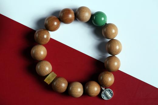 DQ0260°印度老山檀香&925银五路财神符手串 商品图0