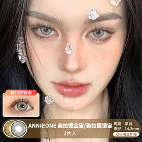 ANNIEONE / 美拉德金宙/美拉德银宙 / 2片入 / 年抛 / 14.2mm / 双倍明显扩瞳显色混血