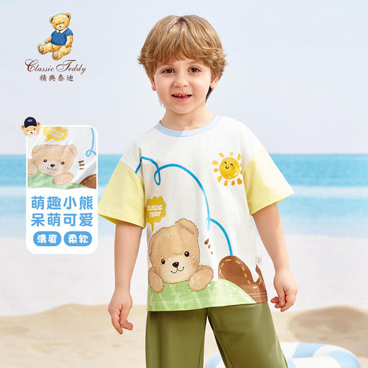 【90-140】【精典泰迪】男童短袖t恤夏季卡通短t半袖 商品图6