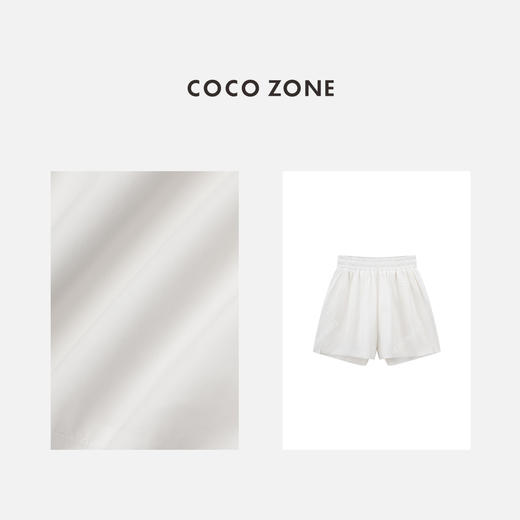 COCO ZONE2024"必备单品“夏季新款松紧腰运动短裤纯色百搭休闲裤CC1B0786 商品图2