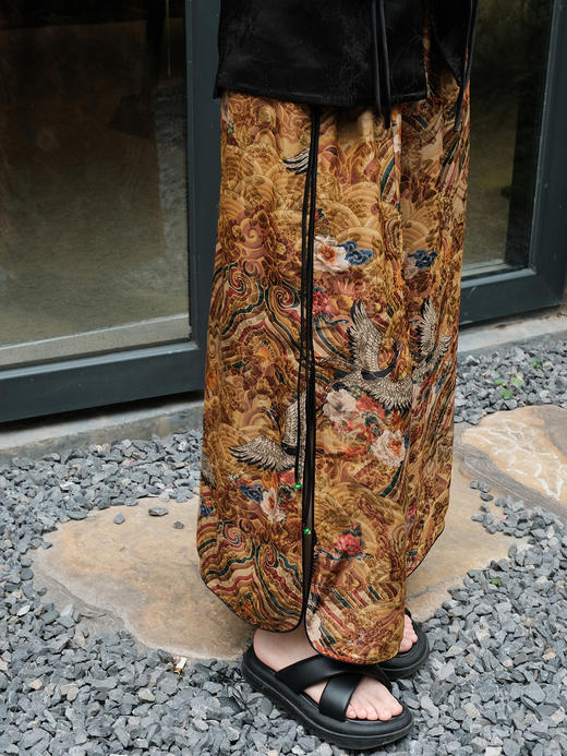 盛唐婧 |江涯海水纹仙辞半身裙 商品图1